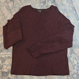 rag & bone Deep Burgundy Crewneck Sweater